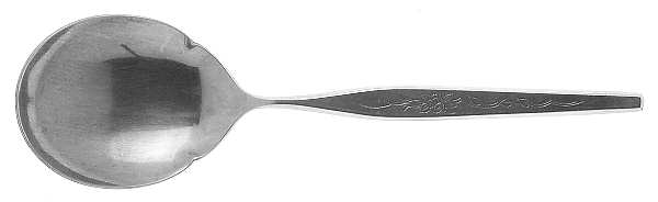 Woodcrest (Stainless) Solid Smooth Casserole Spoon