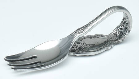 Wordsworth (Stainless) Baby Fork with Curved Handle HC