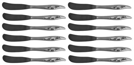 Young Love (Sterling, 1958) Hollow Handle Paddle Butter Spreader - Set of 12