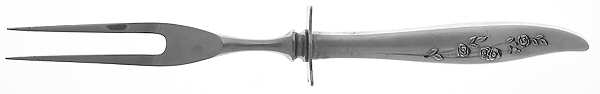 Young Love (Sterling, 1958) Small Carving Fork W/Sterling Guard