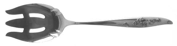 Young Love (Sterling, 1958) Medium Solid Cold Meat Serving Fork