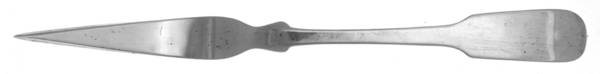 Fiddleback-Old (Sterling, 1810) One Tine Butter Pick