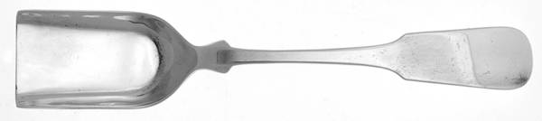 Fiddleback-Old (Sterling, 1810) Sugar Shovel