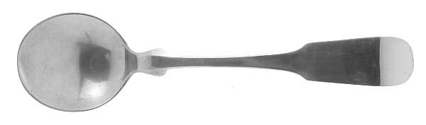 Fiddleback-Old (Sterling, 1810) Round Bowl Soup Spoon (Bouillon)