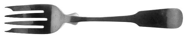 Fiddleback-Old (Sterling, 1810) Individual Salad Fork