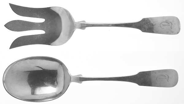 Fiddleback-Old (Sterling, 1810) Solid Oversized Serving Salad Set