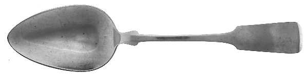 Fiddleback-Old (Sterling, 1810) Solid Serving Spoon