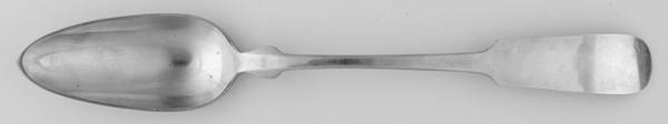 Fiddleback-Old (Sterling, 1810) Solid Chop Serving Spoon
