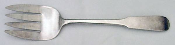 Moulton (Sterling, 1800) Large Solid Fish Serving Fork