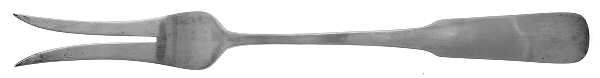 Moulton (Sterling, 1800) Solid Chop Serving Fork