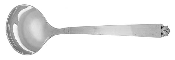 Oak Leaf (Sterling, 1939, No Signature Marks) Solid Piece Cream Ladle