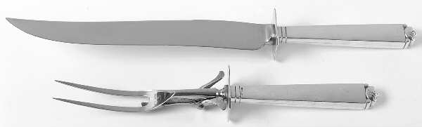 (2 Pc)Carving Set-Lg Stnbl/Roast w/Sterling Guard