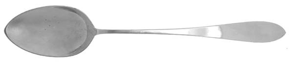 Old Newbury (Sterling, 1800) Solid Platter Spoon with Button