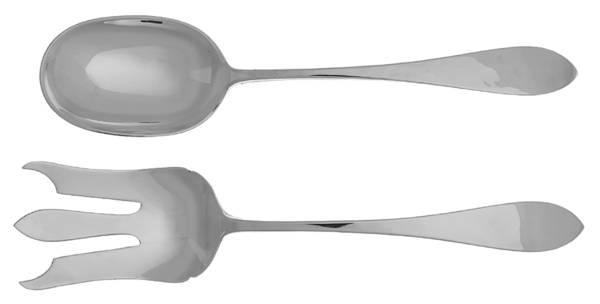 Old Newbury (Sterling, 1800) (2 Pc) Solid Salad Set