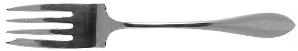 Old Newbury (Sterling, 1800) Large Solid Cold Meat Serving Fork