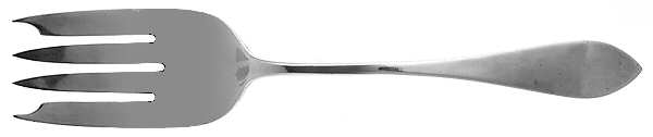 Old Newbury (Sterling, 1800) Small Solid Cold Meat Serving Fork