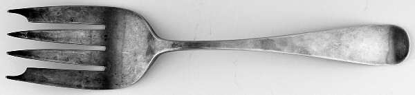 Windsor (Sterling, 1800) Medium Solid Cold Meat Serving Fork