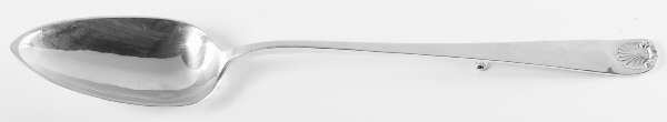 Windsor Shell (Sterling, 1967) Large Solid Dressing Spoon with Button