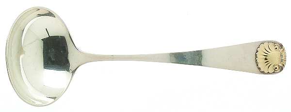 Windsor Shell Gold (Sterling, Gold Accent) Solid Gravy Ladle