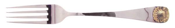 Windsor Shell Gold (Sterling, Gold Accent) Fork