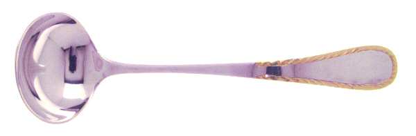 York (Sterling-Gold Ac 1976) Solid Piece Cream Ladle