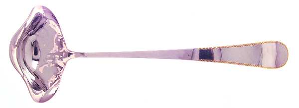 York (Sterling-Gold Ac 1976) Punch Ladle Solid Piece