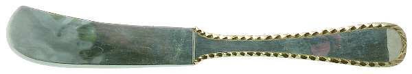 York (Sterling-Gold Ac 1976) Flat Handle Butter Spreader