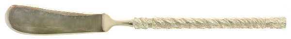 Golden Torsade (Gold Electroplate) Flat Handle Master Butter Knife