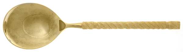 Golden Torsade (Gold Electroplate) Solid Smooth Casserole Spoon