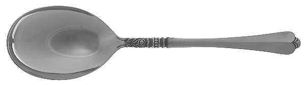 Cherie (Stainless) Solid Smooth Casserole Spoon