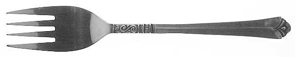 ORL31 (STAINLESS) Medium Solid Cold Meat Serving Fork by Orleans