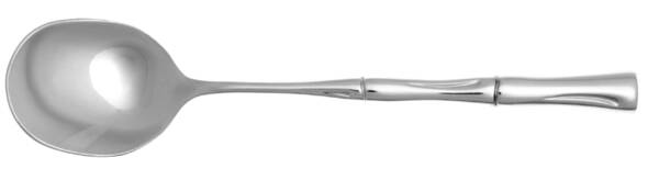 Bamboo (Stainless) Round Bowl Soup Spoon (Cream Soup) HC