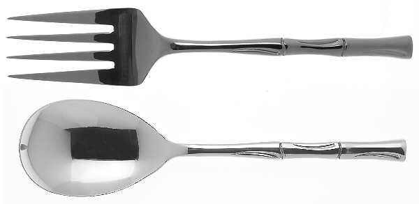 Bamboo (Stainless) Solid Serving Set