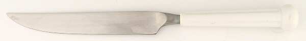 Fashion Wear-White (Stainless) Individual Steak Knife Hollow Handle