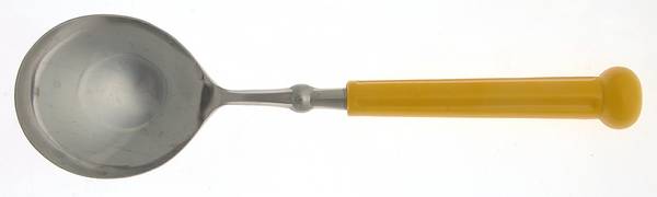 Fashion Wear-Yellow (Stainless) Solid Smooth Casserole Spoon