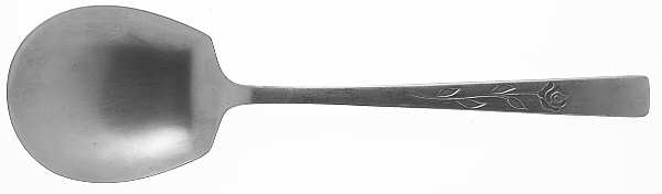 Florentine Rose (Stainless) Solid Smooth Casserole Spoon