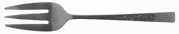 Florentine Rose (Stainless) Medium Solid Cold Meat Serving Fork