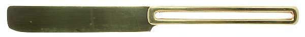 Golden Gap (Gold Electroplate) New French Solid Knife