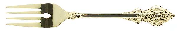 Golden Sutherland (Gold Electroplate) Individual Salad Fork