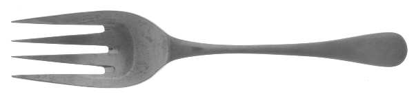 Heron (Stainless) Large Solid Cold Meat Serving Fork