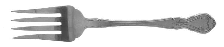 OXH15 (STAINLESS) Medium Solid Cold Meat Serving Fork