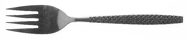 OXH16 (STAINLESS) Medium Solid Cold Meat Serving Fork
