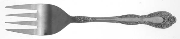 OXH19 (STAINLESS) Medium Solid Cold Meat Serving Fork