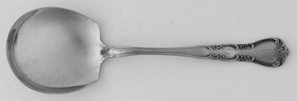 Rose Flute (Stainless) Solid Smooth Casserole Spoon