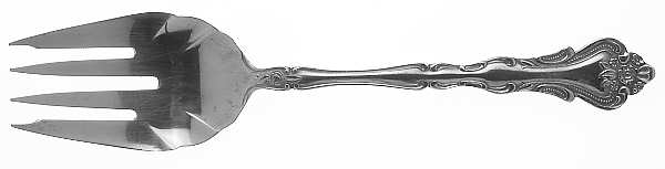 La Traviata (Stainless) Large Solid Cold Meat Serving Fork