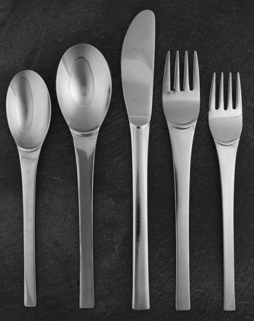 Zeus-Glossy (Stainless) 5 Piece Place Setting