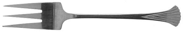 OXH62 (STAINLESS) 3-Tine Salad Fork