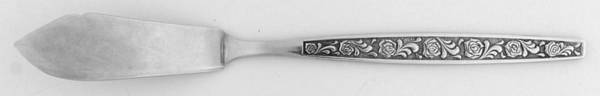 Rosen (Stainless, 1974) Flat Handle Master Butter Knife