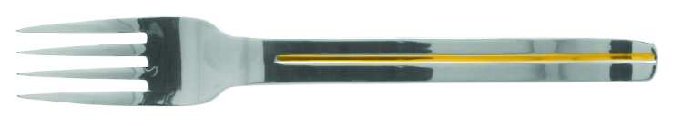 San Remo (Stainless, Gold Accent) Individual Salad Fork