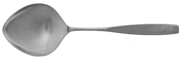 Secretariat (Stainless, Satin, Thin Handle) Solid Smooth Casserole Spoon